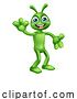 Vector Illustration of Alien Cute Little Green Guy Martian Mascot by AtStockIllustration