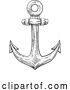 Vector Illustration of Anchor from Boat or Ship Tattoo Drawing by AtStockIllustration