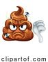 Vector Illustration of Angry Mad Dislike Hating Poop Poo Emoticon Emoji by AtStockIllustration