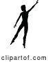 Vector Illustration of Ballet Dancer Dancing Silhouette by AtStockIllustration