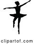 Vector Illustration of Ballet Dancer Dancing Silhouette by AtStockIllustration