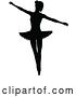 Vector Illustration of Ballet Dancer Silhouette by AtStockIllustration