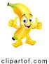 Vector Illustration of Banana Fruit Character Emoji Mascot by AtStockIllustration