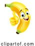 Vector Illustration of Banana Fruit Character Emoji Mascot by AtStockIllustration