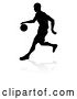 Vector Illustration of Basketballl Player Silhouette by AtStockIllustration