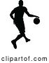 Vector Illustration of Basketballl Player Silhouette by AtStockIllustration