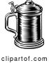 Vector Illustration of Beer Stein German Oktoberfest Pint Tankard Mug by AtStockIllustration