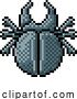 Vector Illustration of Beetle Bug Insect Pixel Art Video Game 8 Bit Icon by AtStockIllustration