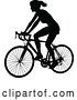 Vector Illustration of Bicycle Riding Bike Cyclist Silhouettes by AtStockIllustration