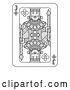 Vector Illustration of Black and White Jack of Clubs Playing Card by AtStockIllustration