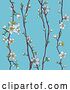 Vector Illustration of Blossom Japanese Sakura Cherry Flower Pattern by AtStockIllustration