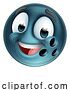 Vector Illustration of Bowling Ball Emoticon Face Emoji Icon by AtStockIllustration
