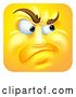 Vector Illustration of Cartoon Annoyed Emoji Emoticon Icon Character by AtStockIllustration