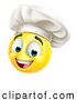 Vector Illustration of Cartoon Chef Emoticon Cook Face by AtStockIllustration