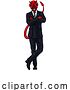 Vector Illustration of Cartoon Devil Evil Business Man in Suit by AtStockIllustration