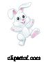 Vector Illustration of Cartoon Easter Bunny Rabbit Cartoon by AtStockIllustration