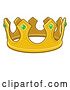 Vector Illustration of Cartoon Gold Kings Crown by AtStockIllustration