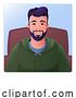 Vector Illustration of Cartoon Guy Profile Illustration Internet Call Avatar by AtStockIllustration