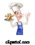 Vector Illustration of Cartoon Kebab Chef by AtStockIllustration