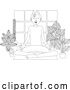 Vector Illustration of Cartoon Lady Meditating Doing Yoga Pilates Illustration by AtStockIllustration