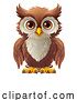 Vector Illustration of Cartoon Owl Wise Old Bird Cartoon by AtStockIllustration