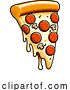 Vector Illustration of Cartoon Pizza Food Illustration Icon by AtStockIllustration