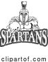 Vector Illustration of Cartoon Spartan Trojan Bowling Sports Mascot by AtStockIllustration