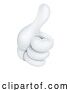 Vector Illustration of Cartoon Thumbs up Hand like White Glove Icon by AtStockIllustration