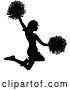 Vector Illustration of Cheerleader Silhouette by AtStockIllustration