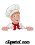 Vector Illustration of Chef Cook Baker Character by AtStockIllustration