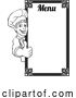 Vector Illustration of Chef Cook Baker Guy Menu Sign Background by AtStockIllustration