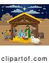 Vector Illustration of Christmas Nativity Scene by AtStockIllustration