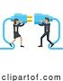 Vector Illustration of Connecting Plug Fitting Together Business Concept by AtStockIllustration