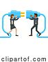 Vector Illustration of Connecting Plug Fitting Together Business Concept by AtStockIllustration