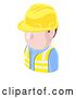 Vector Illustration of Contractor Avatar People Icon by AtStockIllustration