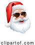 Vector Illustration of Cool Santa in Sunglasses Shades Christmas by AtStockIllustration