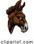 Vector Illustration of Democrat Donkey Election Political Party Politics by AtStockIllustration