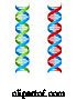 Vector Illustration of DNA Double Helix Molecule Illustration by AtStockIllustration