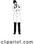 Vector Illustration of Doctor Guy Medical Silhouette Healthcare Person by AtStockIllustration