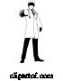 Vector Illustration of Doctor in PPE Mask Stop Hand Sign Medical Concept by AtStockIllustration