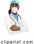 Vector Illustration of Doctor Lady in Medical PPE Mask by AtStockIllustration