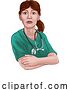 Vector Illustration of Doctor or Nurse Lady in Scrubs Uniform by AtStockIllustration