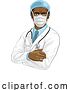 Vector Illustration of Doctor Wearing Medical PPE by AtStockIllustration