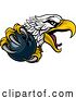 Vector Illustration of Eagle Hawk Bowling Ball Sport Team Mascot by AtStockIllustration