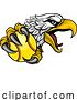 Vector Illustration of Eagle Hawk Softball Ball Sport Team Mascot by AtStockIllustration