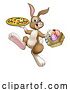 Vector Illustration of Easter Bunny Rabbit Pizza Restaurant Chef by AtStockIllustration