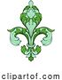 Vector Illustration of Fleur De Lis Flower Heraldry Lily Floral Crest by AtStockIllustration