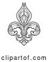 Vector Illustration of Fleur De Lis Graphic Design Element by AtStockIllustration