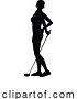 Vector Illustration of Golfer Golf Sports Person Silhouette by AtStockIllustration