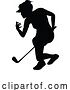 Vector Illustration of Golfer Golf Sports Person Silhouette by AtStockIllustration